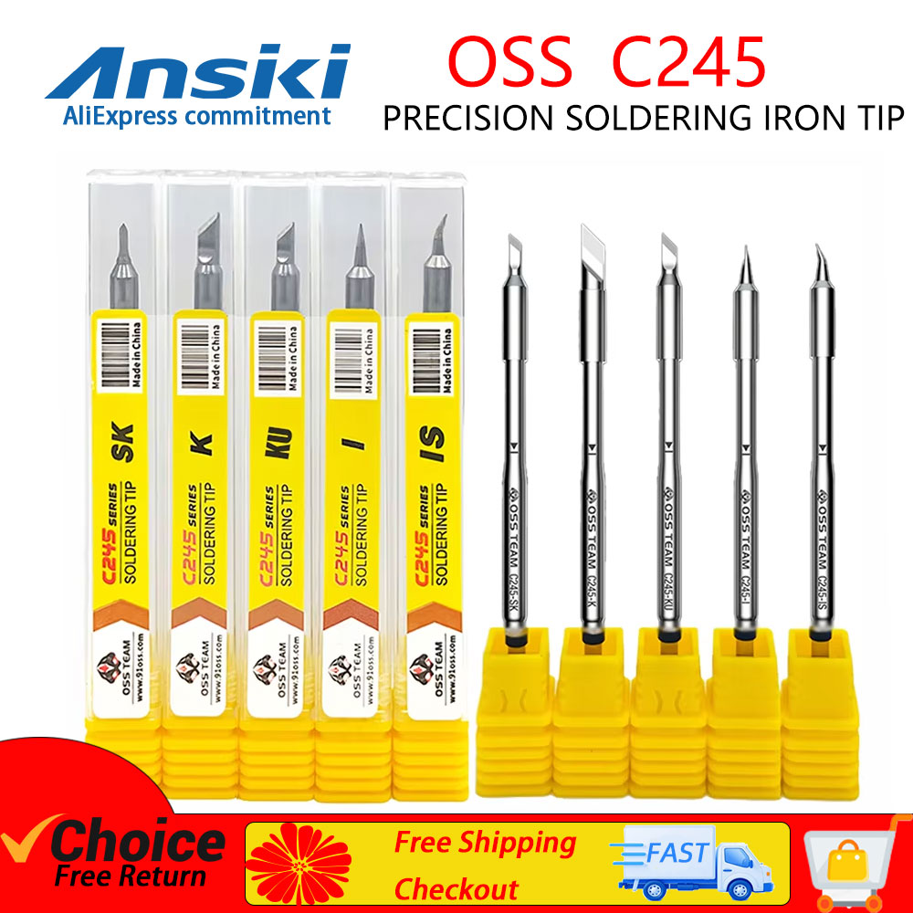 Electronics Repair Kit With Soldering Iron - OSS C245 Pointe de fer à