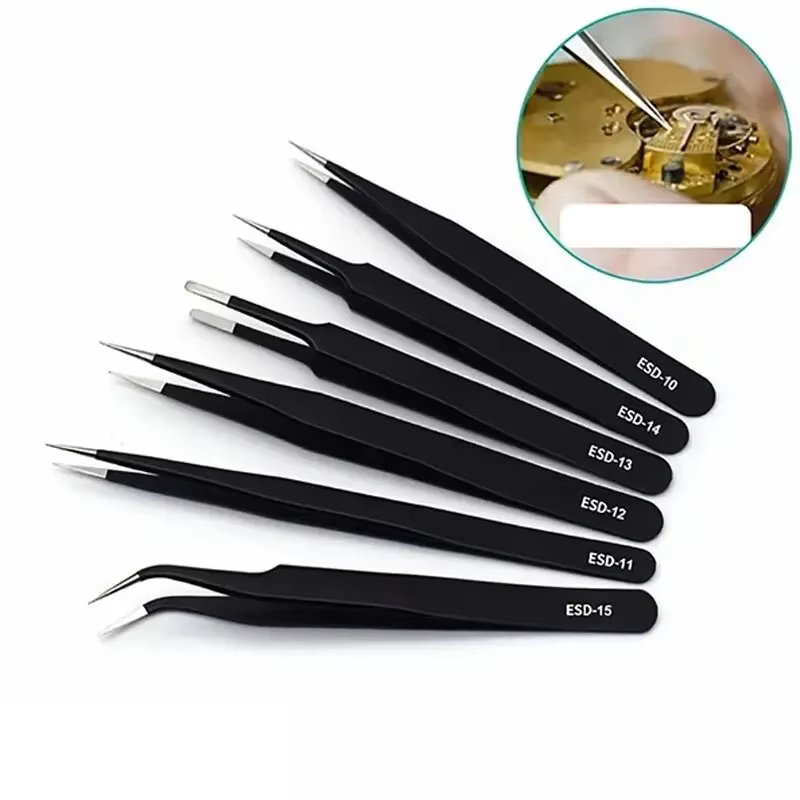 6 pinces à épiler antistatique - Electronics Repair Tool avis et prix