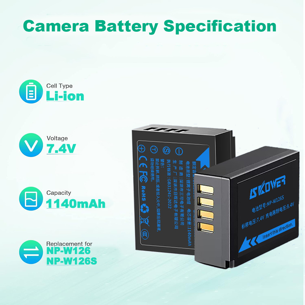 Batterie NP-W126S pour apparei - Fujifilm Camera X-T30 Ii avis et prix